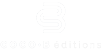 Logo Coco-B éditions blanc sur fond transparent